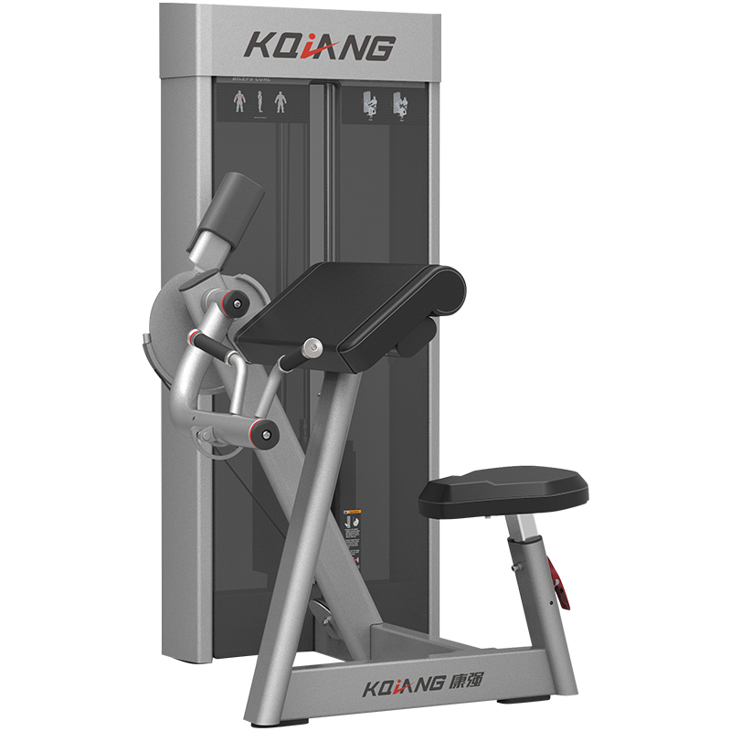 尊龙时凯商用健身房坐姿二头肌弯举训练器8007专用力量器械无氧健身器械
