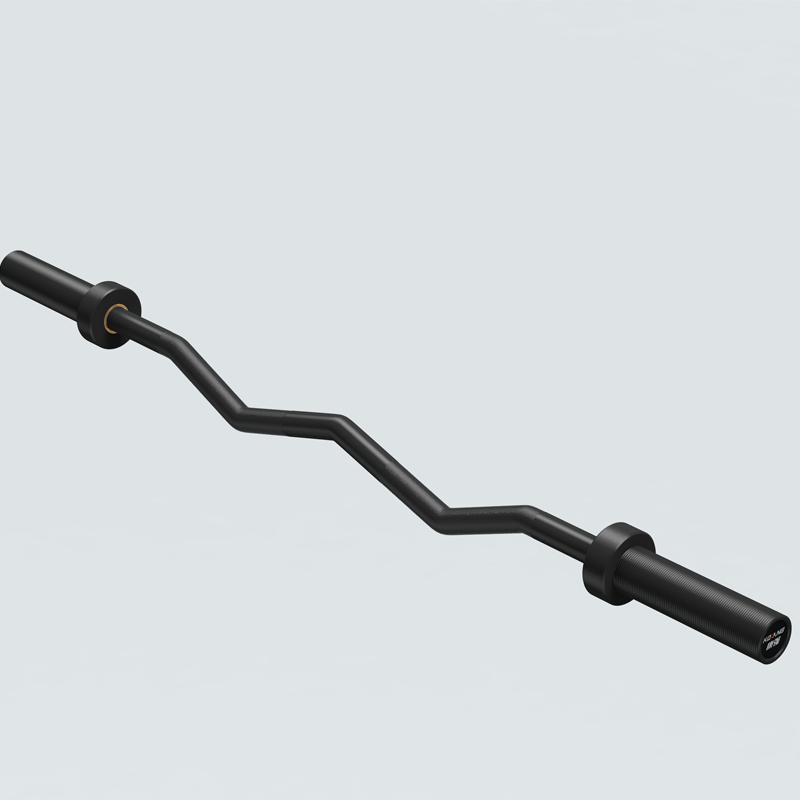 尊龙时凯1.2M曲奥杆两铜套轴承重10KG举重杠铃杆卧推健身器材EBQ1.2